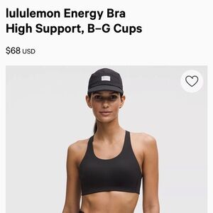 Lululemon Athletica Black Sports Bra
